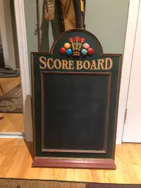 Billiards chalk board