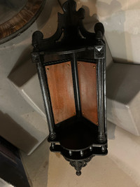  Refinished corner wall sconce 