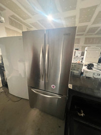 KITCHEN AID 36 w counter depth fridge bottom freezer ice water