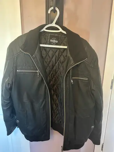 men’s leather jacket, View more