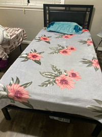 frame bed with mattress new condition