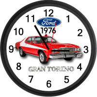 1976 Ford Gran Torino Custom Wall Clock - Starsky And Hutch