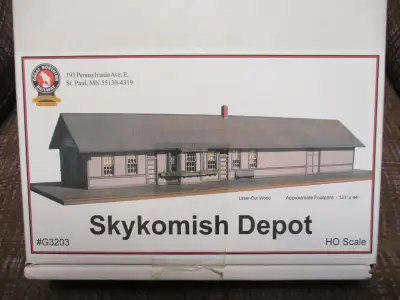 The kit is HO or 1/87 scale and was sold through The Great Northern Railway Historical Society. It i...