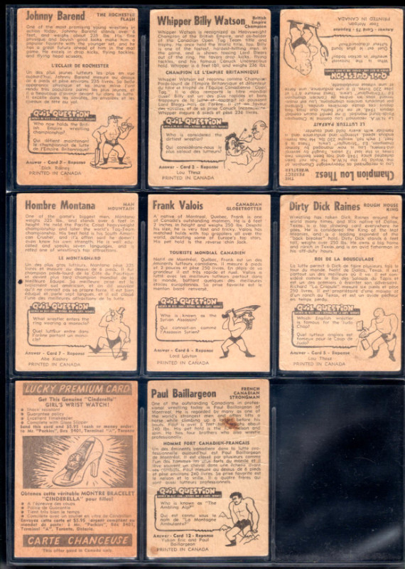 PARKHURST 1954-55 LUTTE WRESTLING LOT DE 33 CARTES DIFFÉRENTES dans Art et objets de collection  à Thetford Mines - Image 4