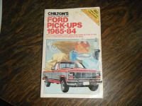 Ford Chilton's Pick-ups 1965 - 1984 Body Repair Tune up Manual