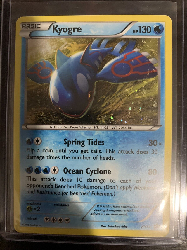 Pokémon Kyogre XY promo in Arts & Collectibles in Mississauga / Peel Region