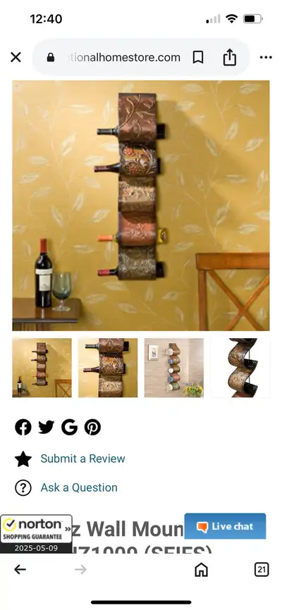 SEI “ Florenz” Wine Rack- Brand New, View more
