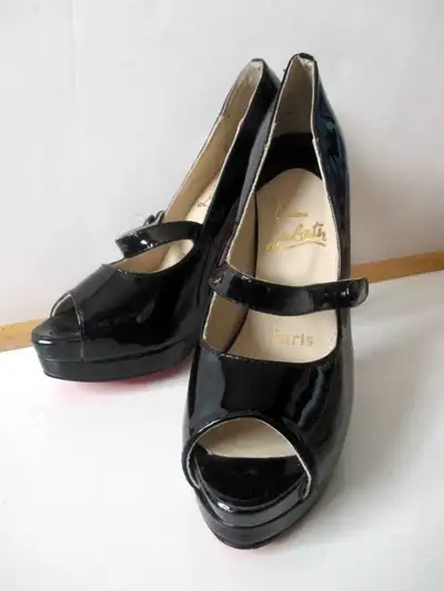 Woman’s New Black High Heel Christian Louboutin Shoes Size 39T, View more