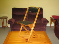 Antique Wood Folding Chair