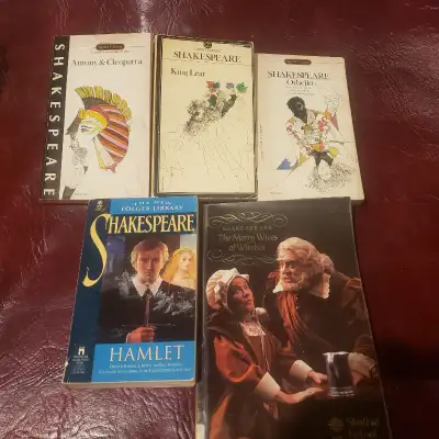Shakespeare  collection - set of 5 books - paperback, View more