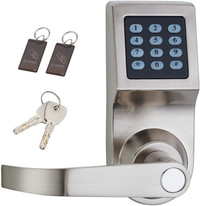 Digital Door Lock, Unlock with Code, M1 Card or Key