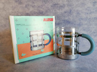 Vintage Alessi design by Michael Graves Glass Mug