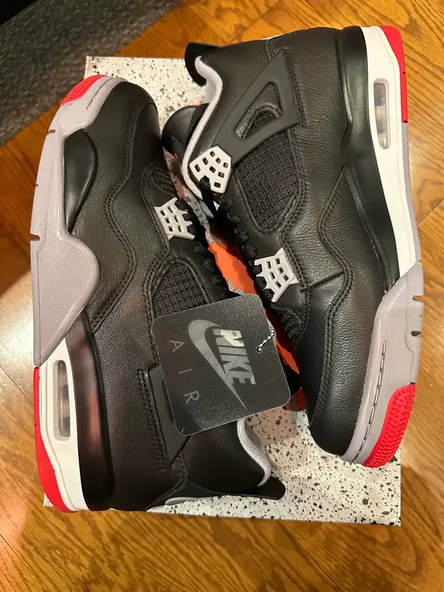 Jordan 4 “Bred Reimagined” / Size 9.5 DS in Men's Shoes in City of Toronto - Image 4