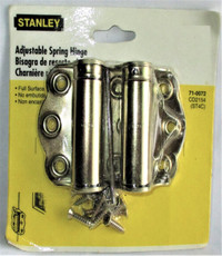 Pair of Stanley Hardware Adjustable Spring Hinge CD2154 71-0072