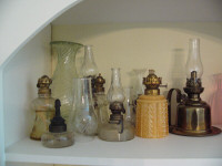 Antique and collectible oil lamps