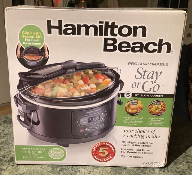 Slow Cooker, Hamilton Breach, Programmable Crockpot, New in Microwaves & Cookers in Kingston - Image 4