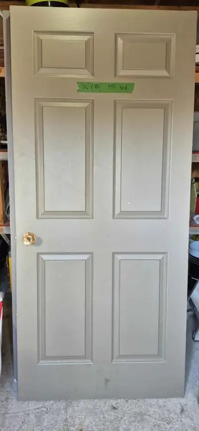 Porte d'intérieur grise 36x80 pouces, View more