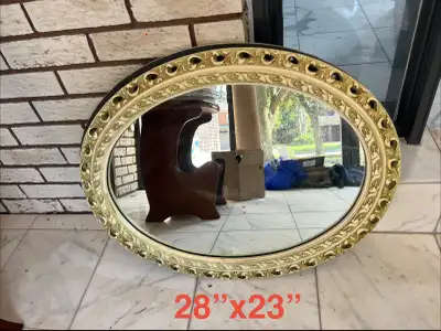 Vintage Ornate Oval Wall Mirrors, View more