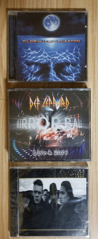 3 NEW / ROCK MUSIC CDs