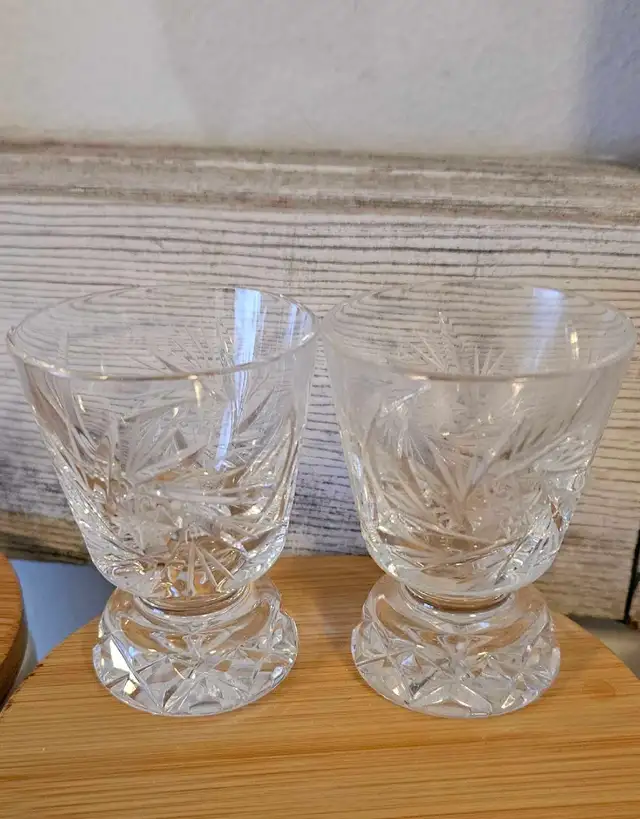 vintage crystal shot glasses 427545459657297920
