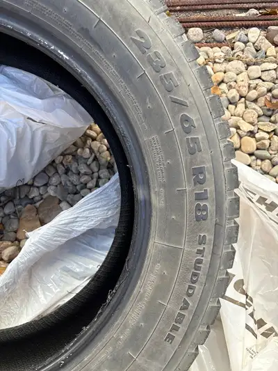 235/65 R18 Studded Tires Used One Season Paid $1,100 No Longer Own Vehicle $500 OBO