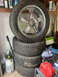 305/45/22 NEXEN tires on 22” American BOSS rims