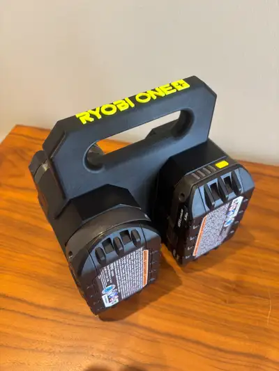 RYOBI 18V ONE+ Battery Caddy Holder – holds 4 Batteries (Custom), View more