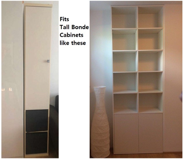 DOORS for Ikea BESTA/BONDE/EFFEKTIV Bookcase, Wall Unit 5 ea