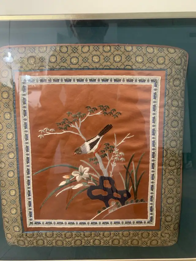 Framed Bird Embroidery63804702401665121