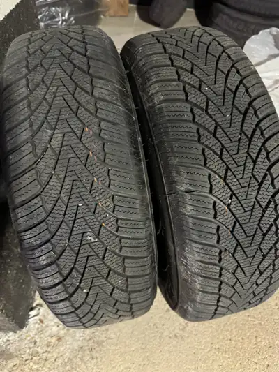 Selling two (2) Pirelli winter tires mounted on rims. Tire Size: 195/65R15 Bolt Pattern: 5×100 mm (3...