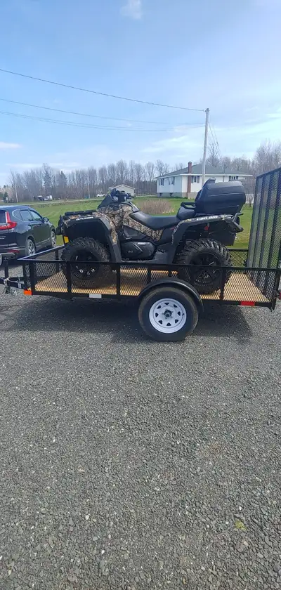 2021 can am outlander max. 350 kilometers. Heated hand grips front and back , plow and cargo box . W...