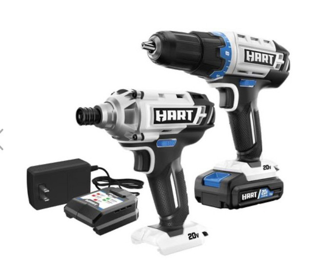 HART 20-Volt Cordless 2-Piece 1/2-inch Drill and Impact Driver C in Power Tools in Mississauga / Peel Region - Image 2