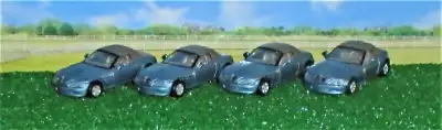 Modèles Welly Diecast...De ma collection...Ensemble de 4 voitures...BMW Z3 Cabriolet flambantes neuv...