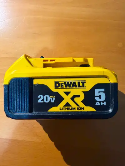 Dewalt Battery Pack 20v Lithium Ion 5AH DCB205A Was working fine last week but now is not accepting...