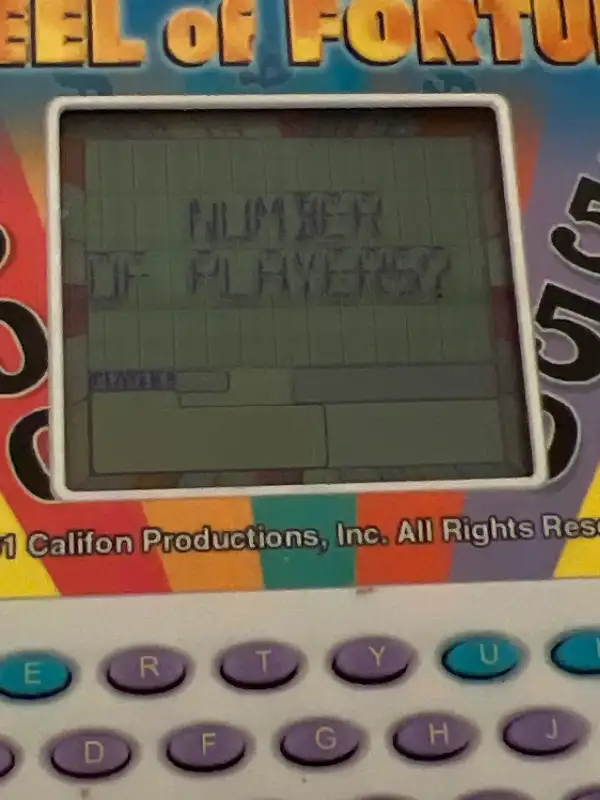 2001 Wheel of Fortune Tiger electronic handheld game in Toys & Games in City of Toronto - Image 3