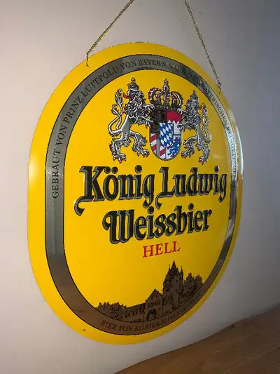 Vintage Koenig Ludwig Beer tin excellent condition, View more