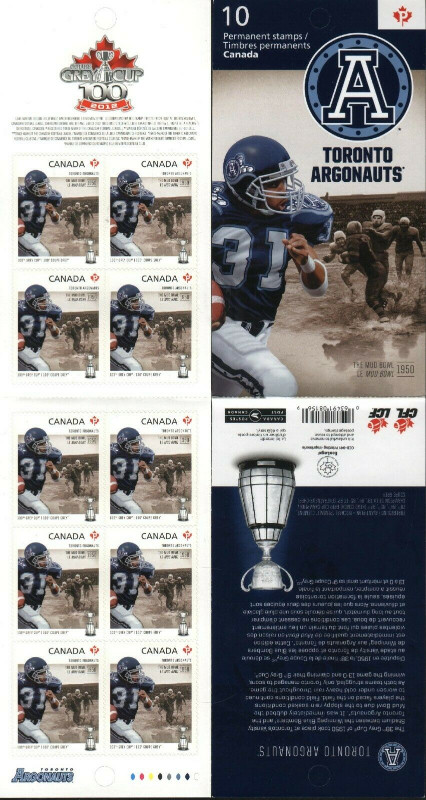 Toronto Argonauts 2012 10 Permanent Stamps in Arts & Collectibles in City of Toronto