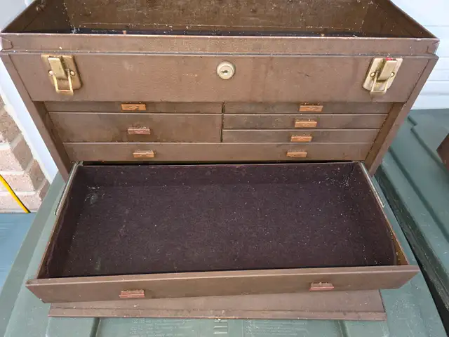 Kennedy 7 Drawers 2 Bay Machinist Tool Chest No Keys It Has Lock in Tool Storage & Benches in Windsor Region - Image 10