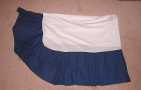 * Twin/Single Navy Bedskirt *