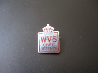 W.V.S. Civil Defence Badge  World War 2