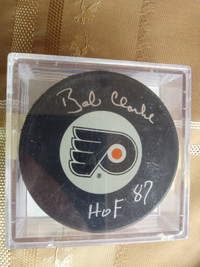 Bobby Clarke Autographed Puck