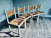 4 chaises mid century Finland vintage chairs