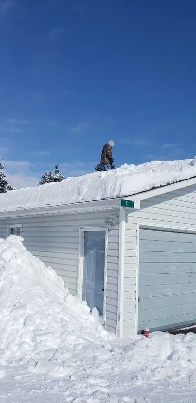 Snow/ ice removal from roofs, View more
