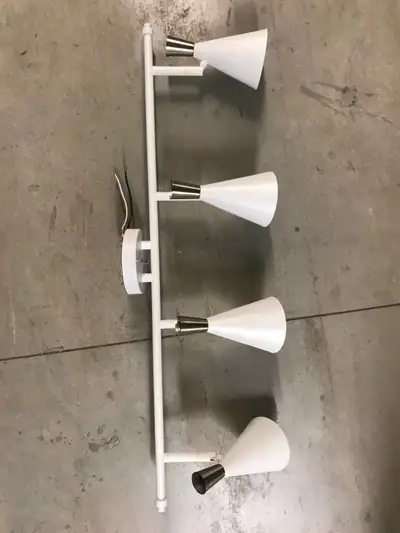 White 4-Light Fixture, View more