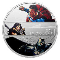 2016 Canadian Batman v Superman: Dawn of Justice™ - 2 oz Silver