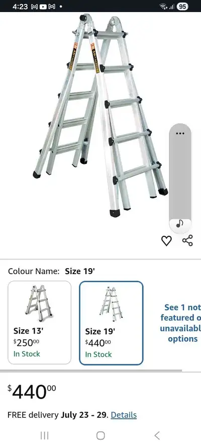 mastercarft ladder, View more