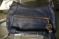 Michael Kors Leather Designer Handbag - Navy Blue - Brand-new