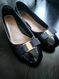 Cute Black Bow Shoes 