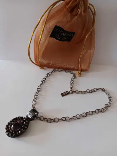 "Bhawana Clark Jewelry"/Sterling Silver/Natural Amethyst Pendant Necklace: • I bought this beautiful...