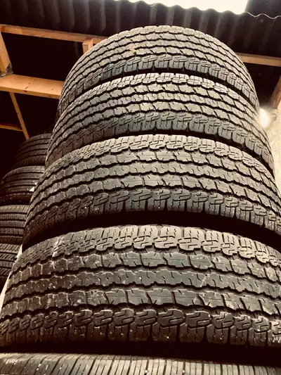 (4) Goodyear Wrangler . 75% . 2021 (4) Bridgestone Dueler . 90% . 2020 (2) Falken Winter . 75% . 201...